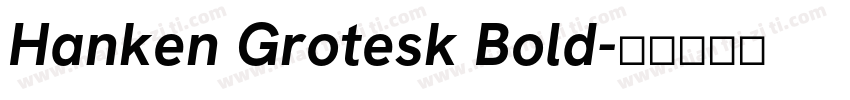 Hanken Grotesk Bold字体转换